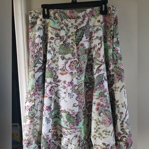 Lenin , A-line skirt, boho print sz Large